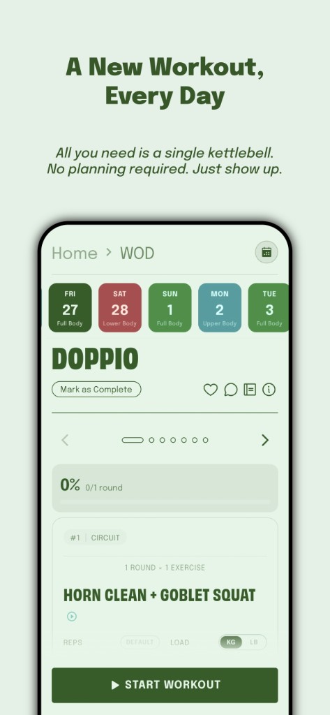 Daily WOD — a new workout every day