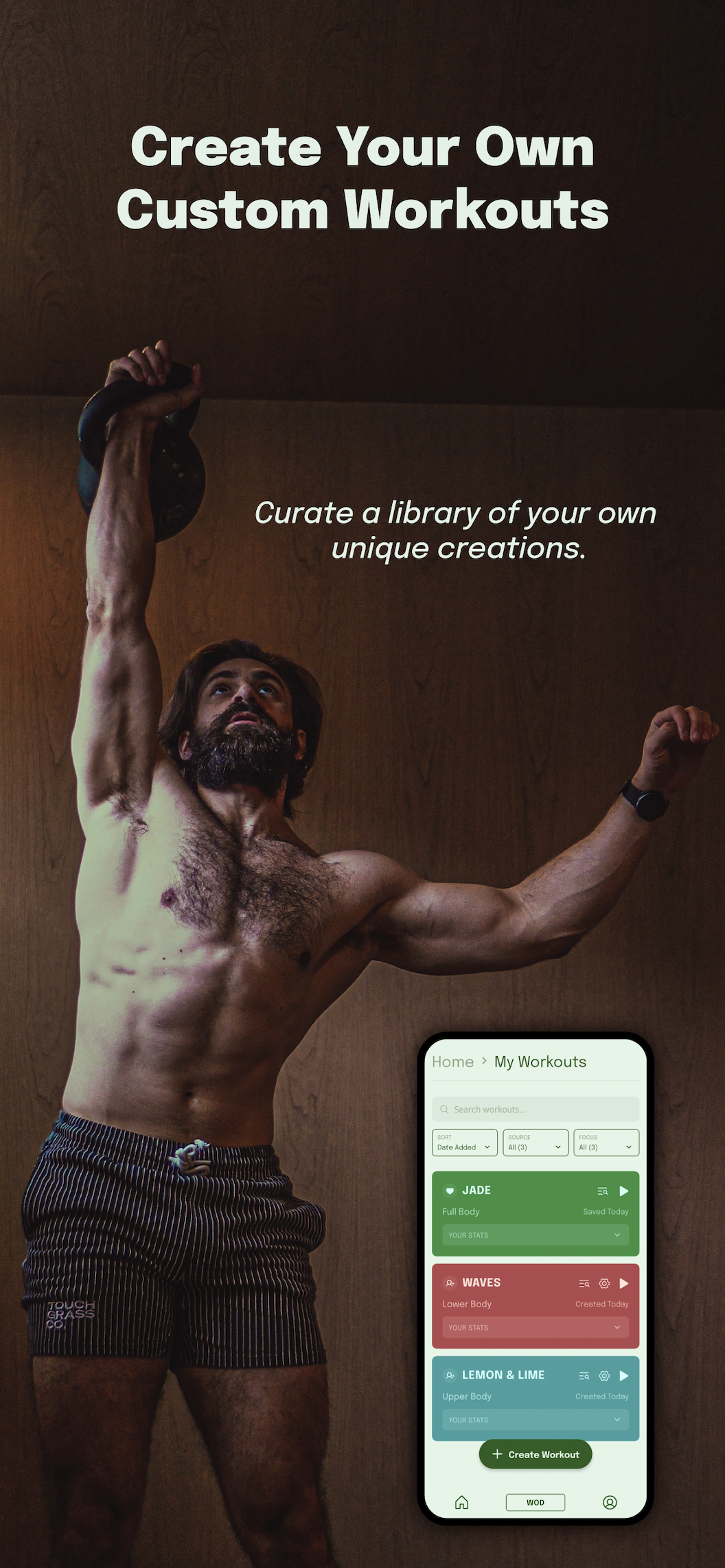 Create your own custom workouts