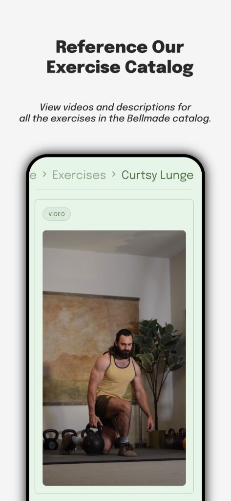 Browse the exercise catalog with video demos
